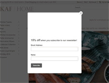 Tablet Screenshot of kafhome.com